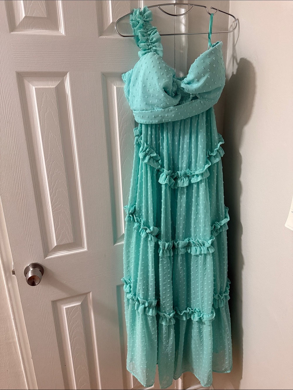 Charming two-piece marching set photoshoot prom gown Aqua women